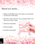 Baby girl socks by Baby Emporio are made with cotton and have anti-slip soles and are machine washable socks