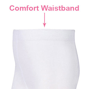 Baby Emporio infant girl tights, size 0-6 months, highlighting the comfort waist feature
