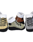 Baby boy hiker boots booties with faux shoe laces 0-12 months