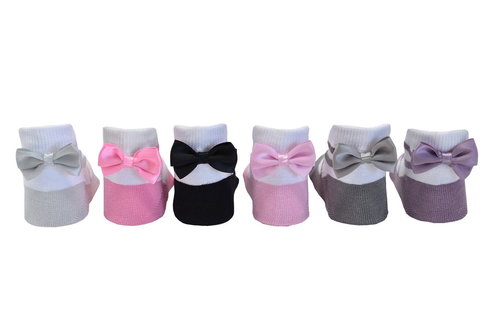 Ballerina socks gift packaged set of 6 pairs 0-12 months infants by Baby Emporio