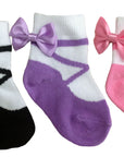 Ballerina infant baby socks for ages 0-12 months by Baby Emporio