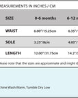 Size chart for Baby Emporio baby girl tights size 0-6 months