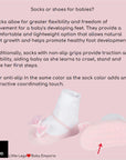 Socks or shoes for infant baby girls or boys