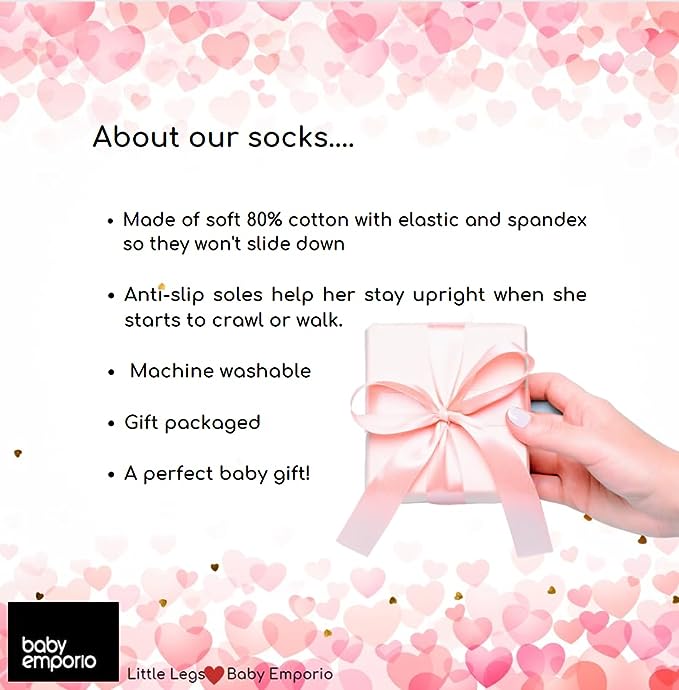 About Baby Emporio socks cotton knit gift packaged