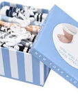 Infant baby boy socks in gift box for baby shower 6 pair with shoelaces