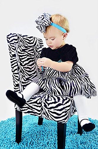 Baby Emporio baby girl ruffle bottom tights with black shoe design and anti-slip soles, 6-12 months 