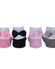 Ballerina socks gift packaged set of 6 pairs 0-12 months infants by Baby Emporio