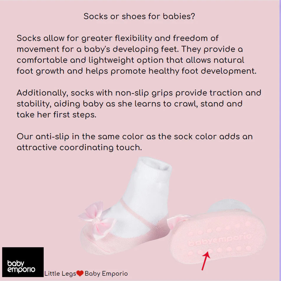 Socks or shoes for infant baby girls or boys