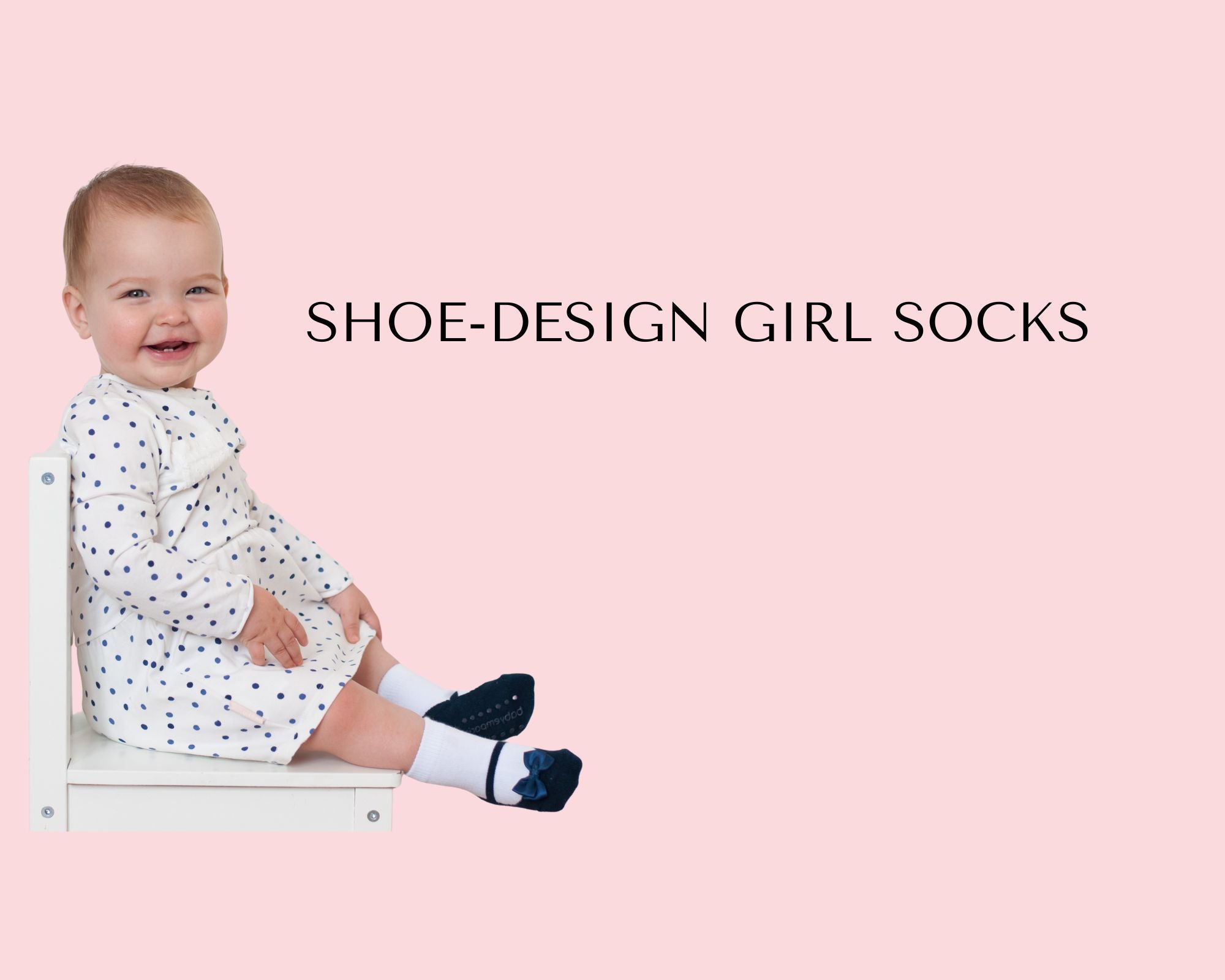 BABY GIRL TIGHTS with red shoe-design. Comfort waist & anti-slip
